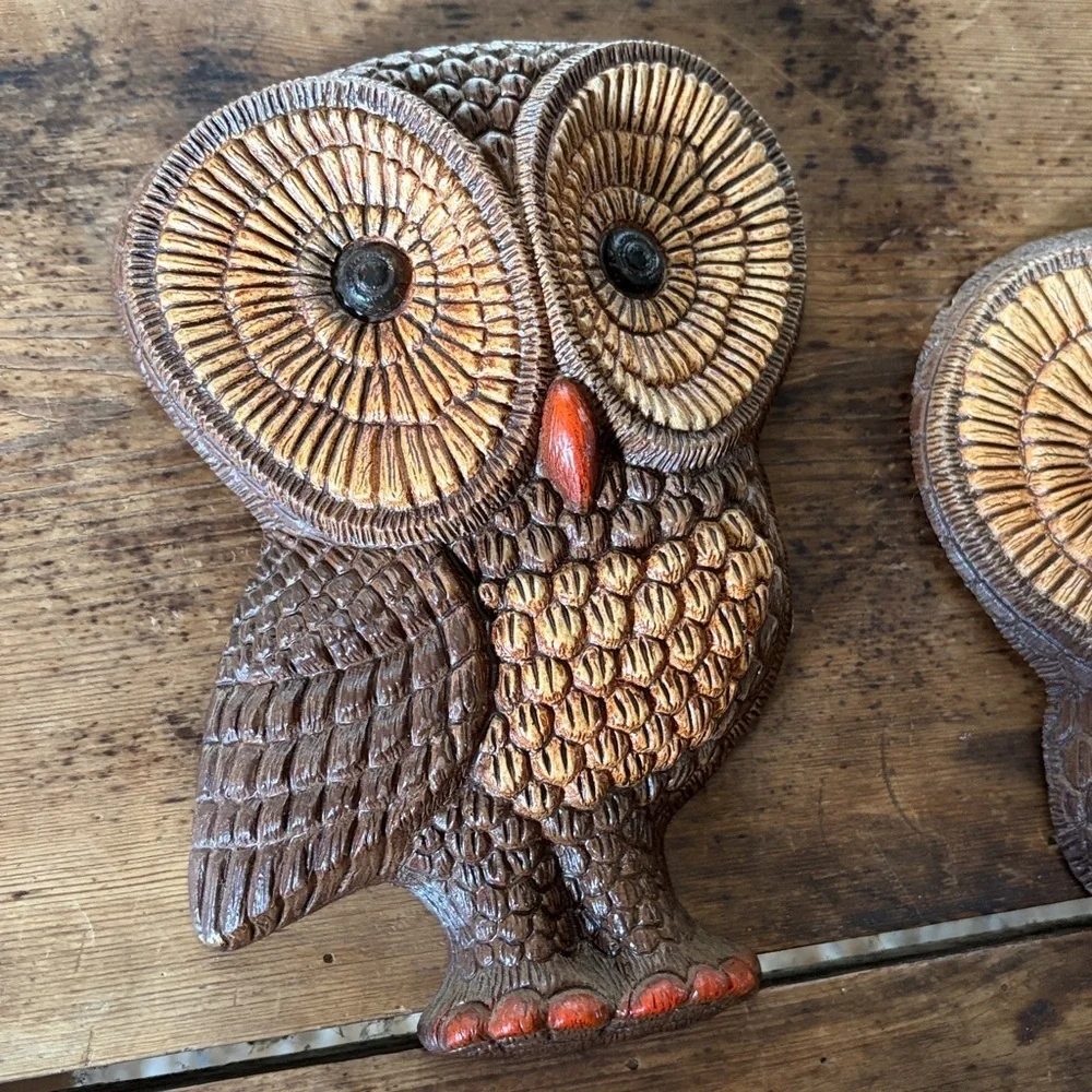 Vintage Mid Century Modern “Big Eye” Owl Decor